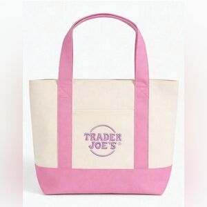 Pink and Cream Tote Bag